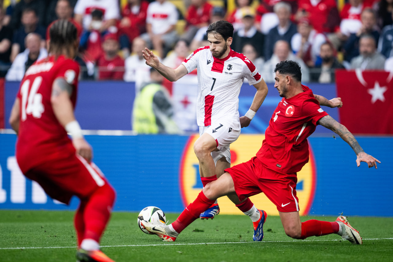 Фрагмент матча Турция — Грузия