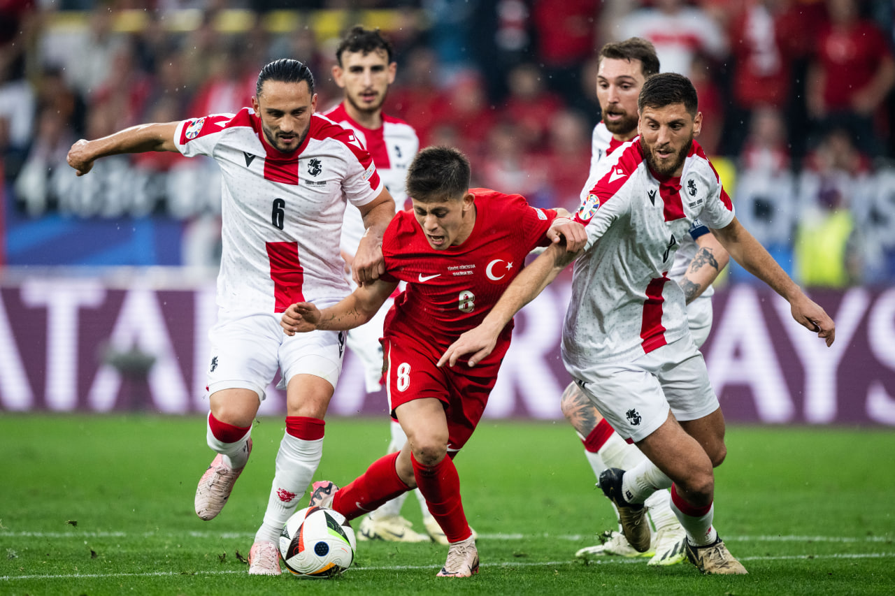 Фрагмент матча Турция — Грузия