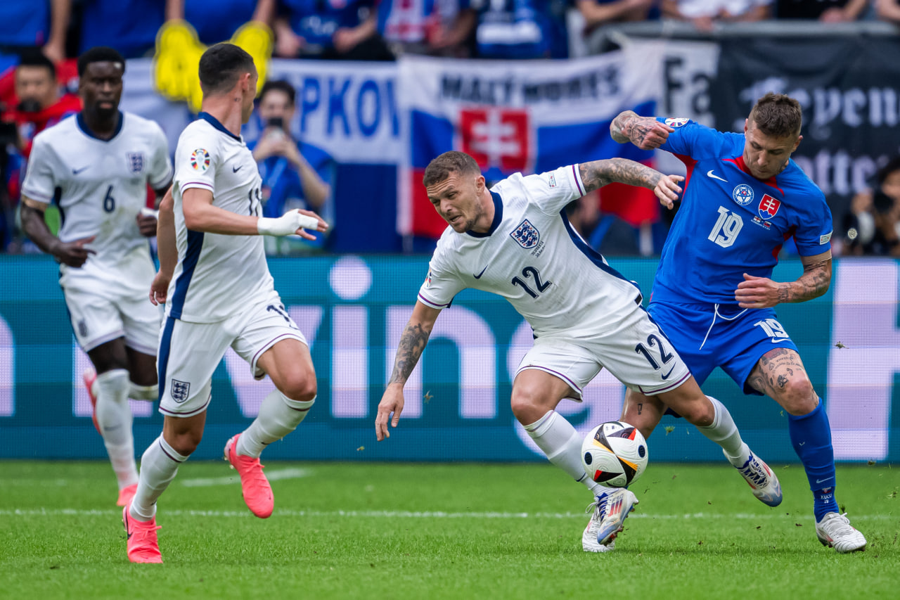 Фрагмент матча Англия — Словакия