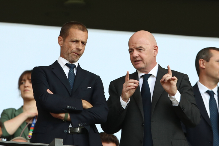 Александер Чеферин и Джанни Инфантино