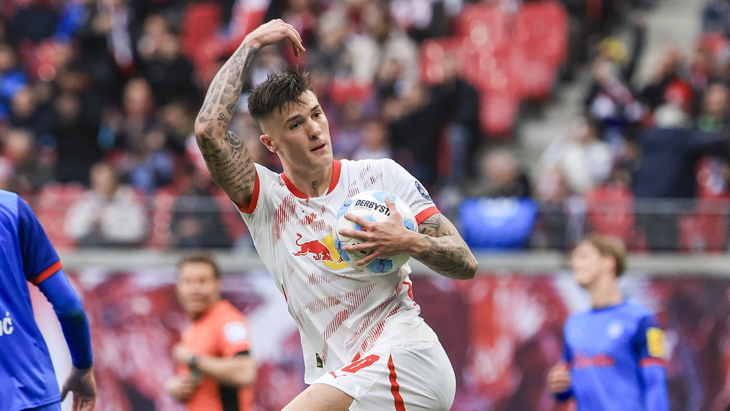 Фрагмент матча «Лейпциг» — «Хольштайн»