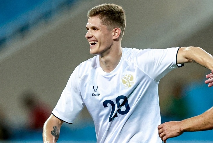 Валентин Пальцев в сборной России (2024 г.)