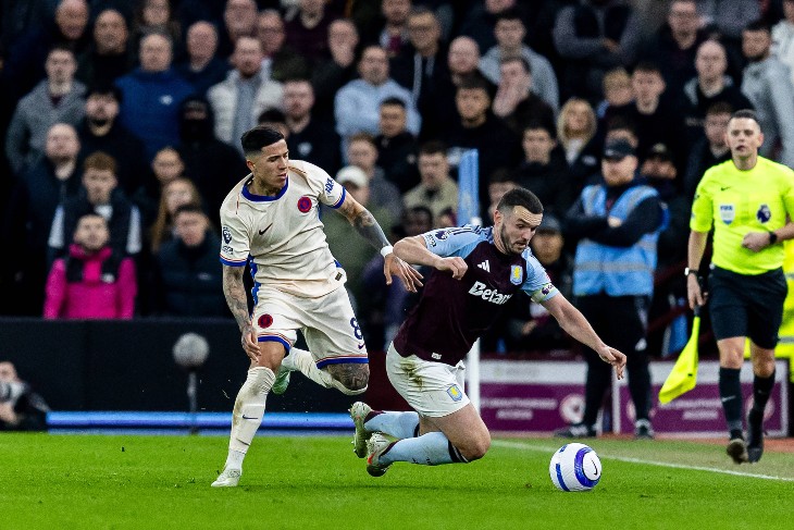 Фрагмент матча «Астон Вилла» — «Челси»