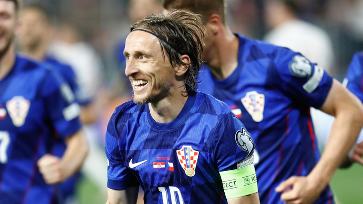 Лука Модрич — полузащитник сборной Хорватии