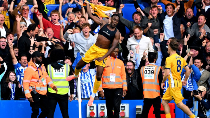 Эмоции Уэлбека после гола