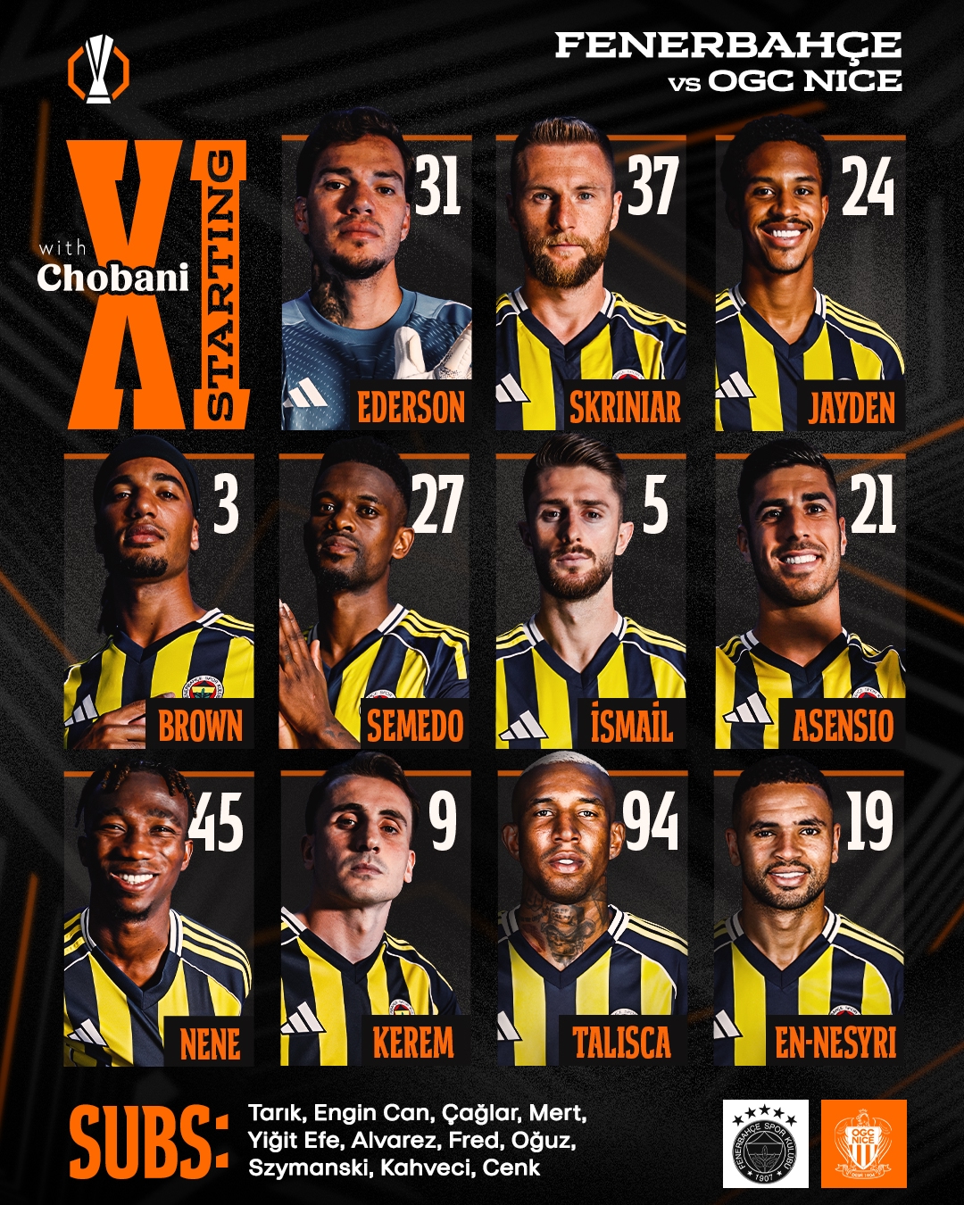 Стартовый состав «Фенербахче»