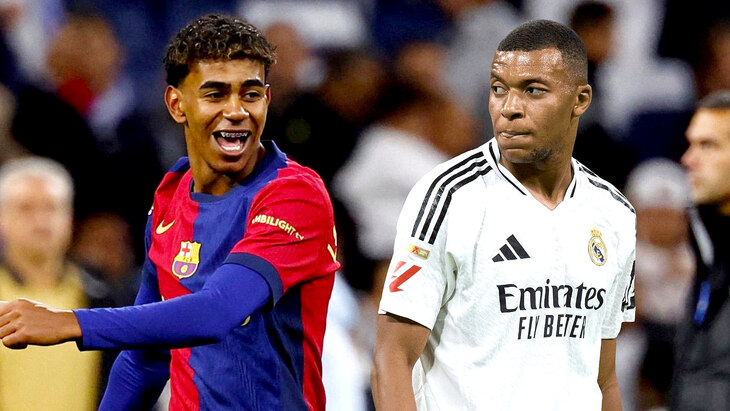 Ламин Ямаль и Килиан Мбаппе