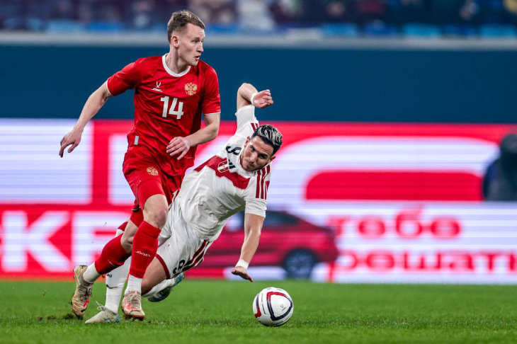 Фрагмент матча Россия — Перу