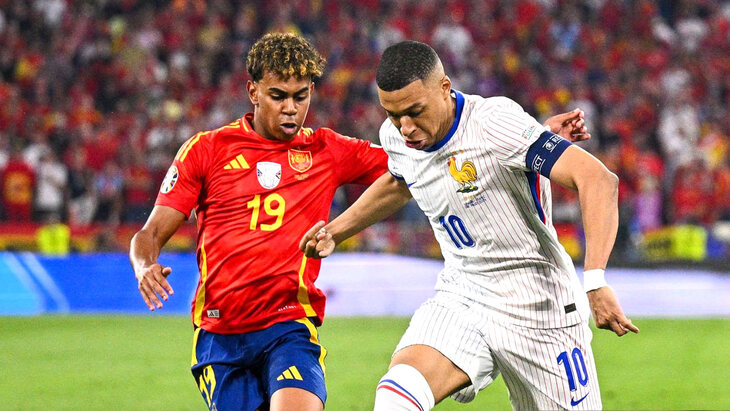 Ламин Ямаль и Килиан Мбаппе