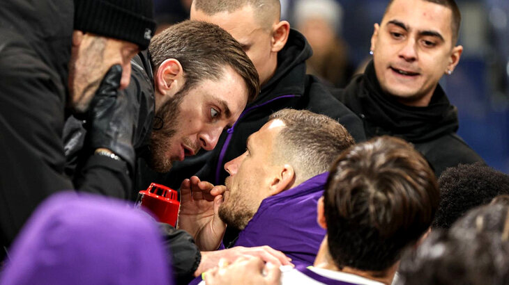 Эдин Джеко и болельщики «Фиорентины»