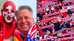 Американский болельщик «Кайзерслаутерна» доктор Джордж Браун (справа)