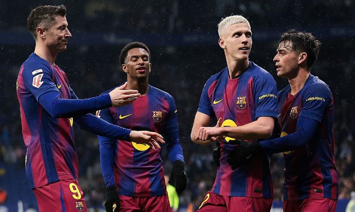 Роберт Левандовский, Алехандро Бальде, Дани Ольмо и Педри