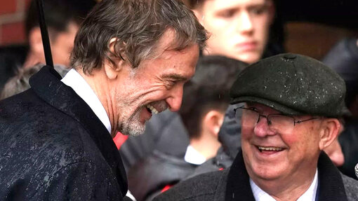 Сэр Джим Рэтклифф и сэр Алекс Фергюсон 