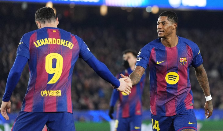 Роберт Левандовский и Маркус Рашфорд