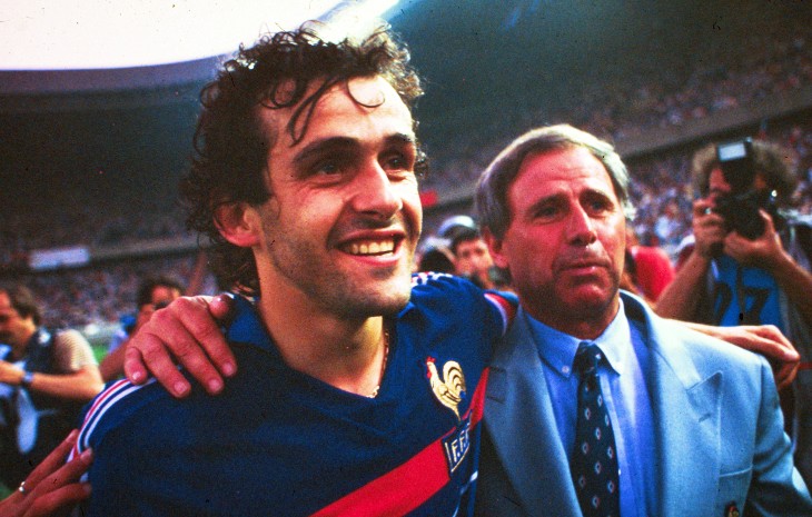 Мишель Платини и Мишель Идальго