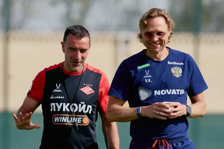 Хуан Карседо и Валерий Карпин