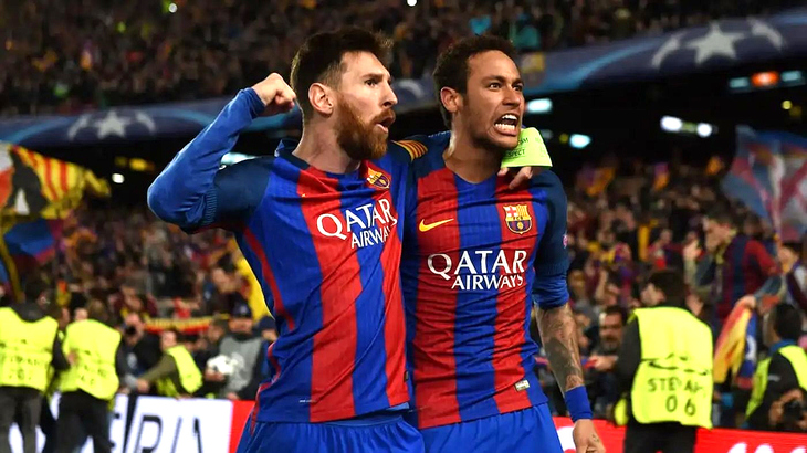 Лионель Месси и Неймар