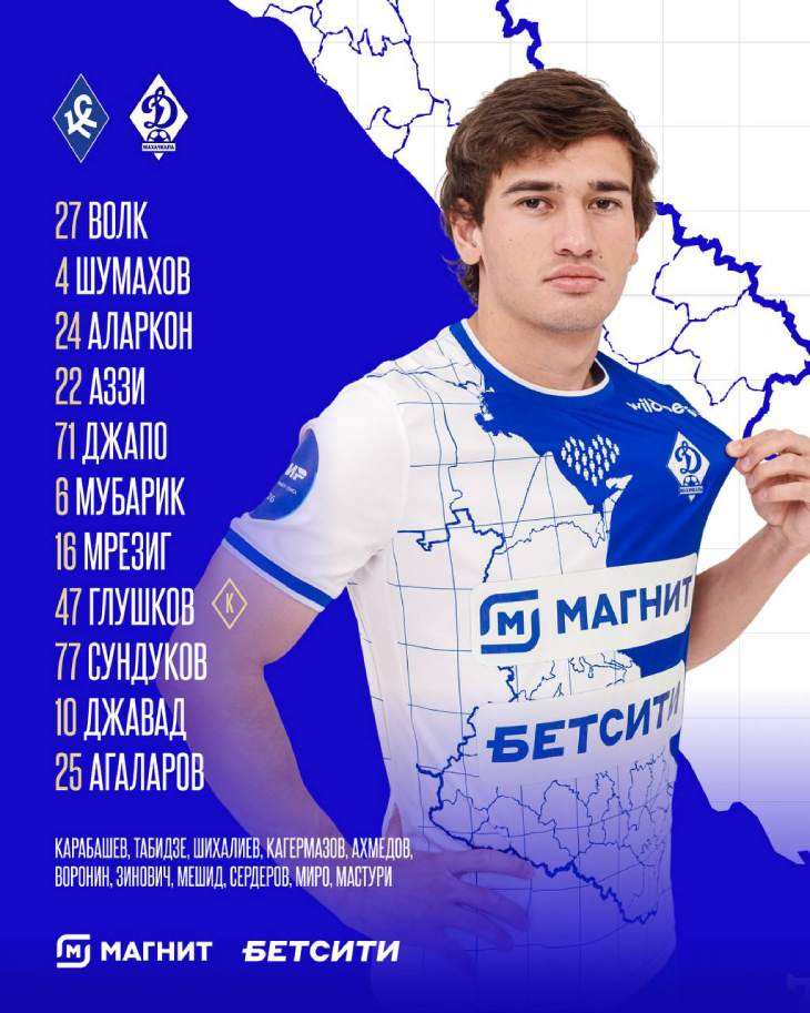 Стартовый состав «Динамо»