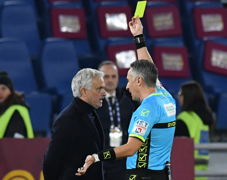 Моуринью в матче с «Лацио»