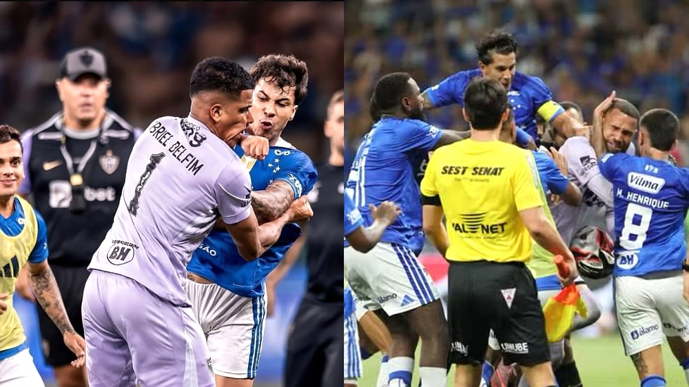 Драка в матче «Крузейро» — «Атлетико Минейро»