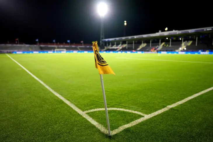 Стадион «Аспмюра» перед матчем