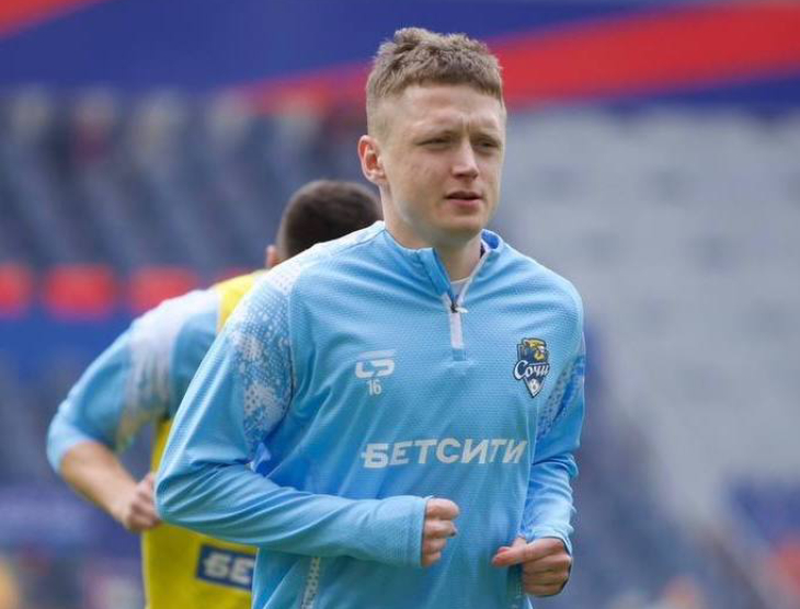 Максим Мухин на разминке