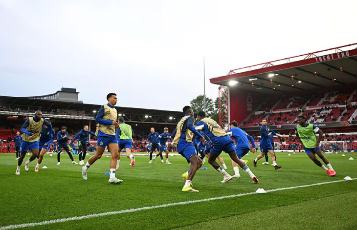 Игроки «Порту» на разминке