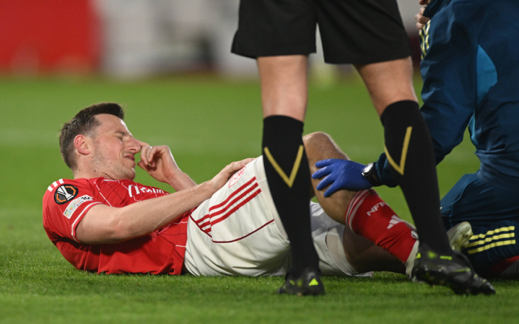 Крис Вуд на газоне