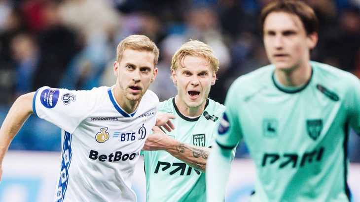 Фрагмент матча «Пари НН» — «Динамо» М