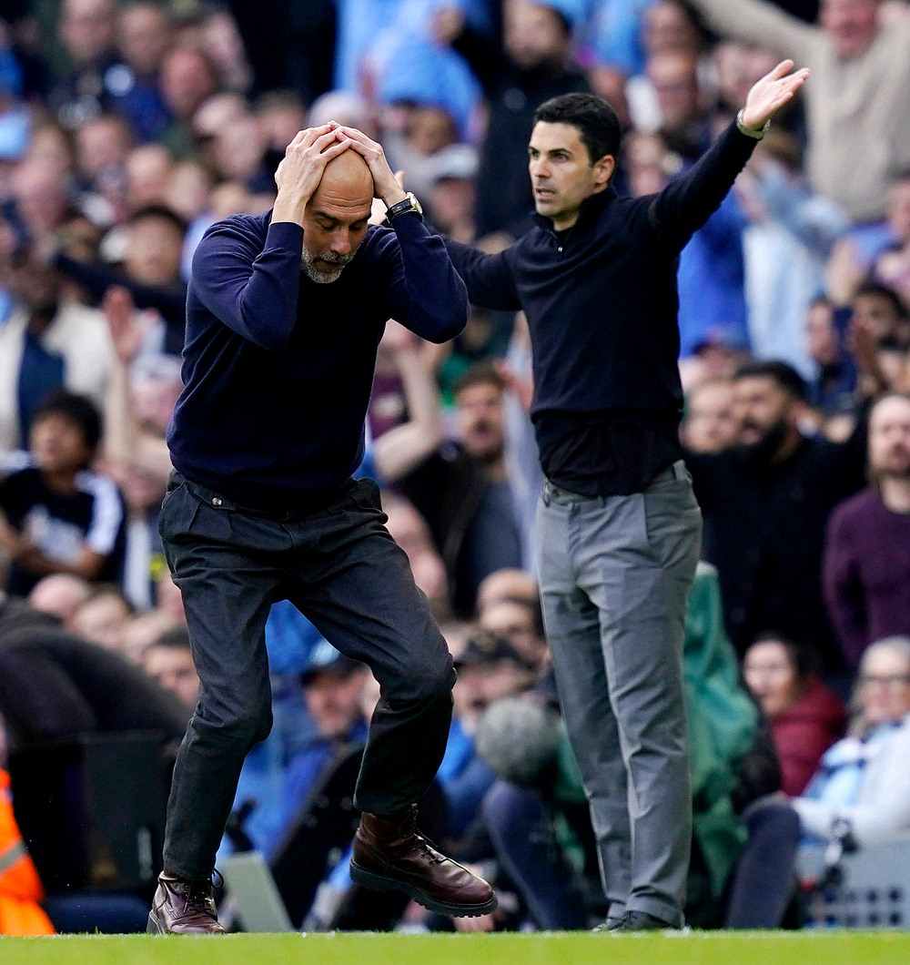 Хосеп Гвардиола и Микель Артета