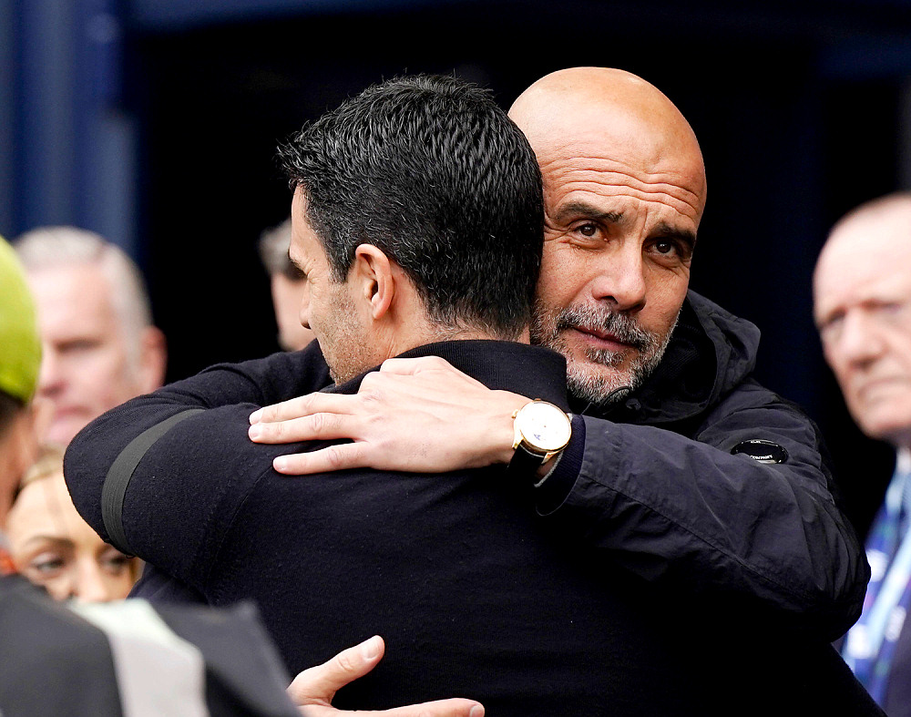 Хосеп Гвардиола и Микель Артета