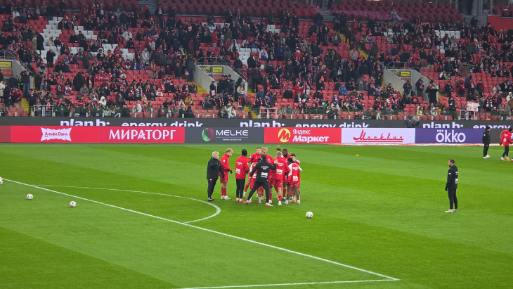 Последние приготовления игроков «Спартака» к матчу