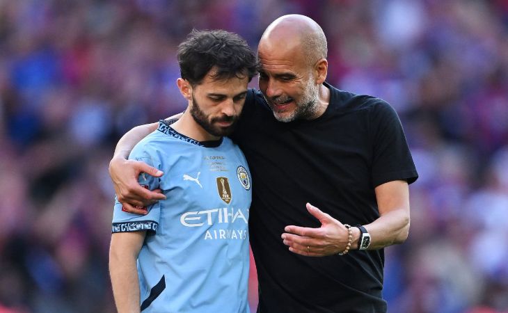 Бернарду Силва и Хосеп Гвардиола