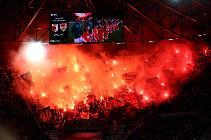 Сектор «Фрайбурга» перед матчем