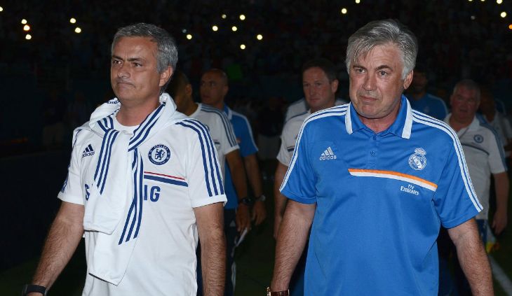 Жозе Моуринью и Карло Анчелотти