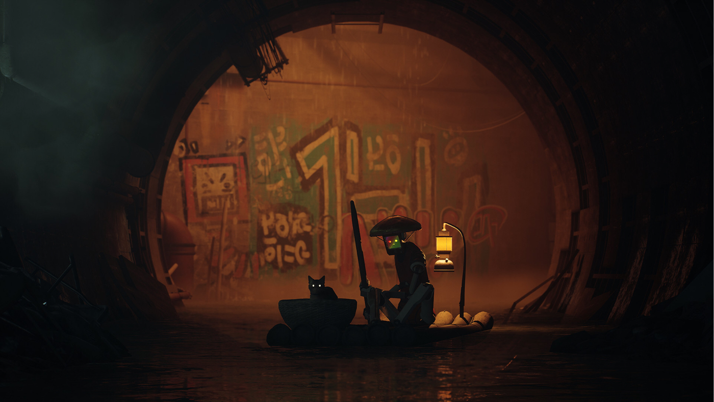 Скрин из Stray