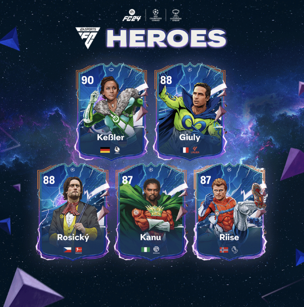 Набор FUT-Heroes в EA Sports FC 24
