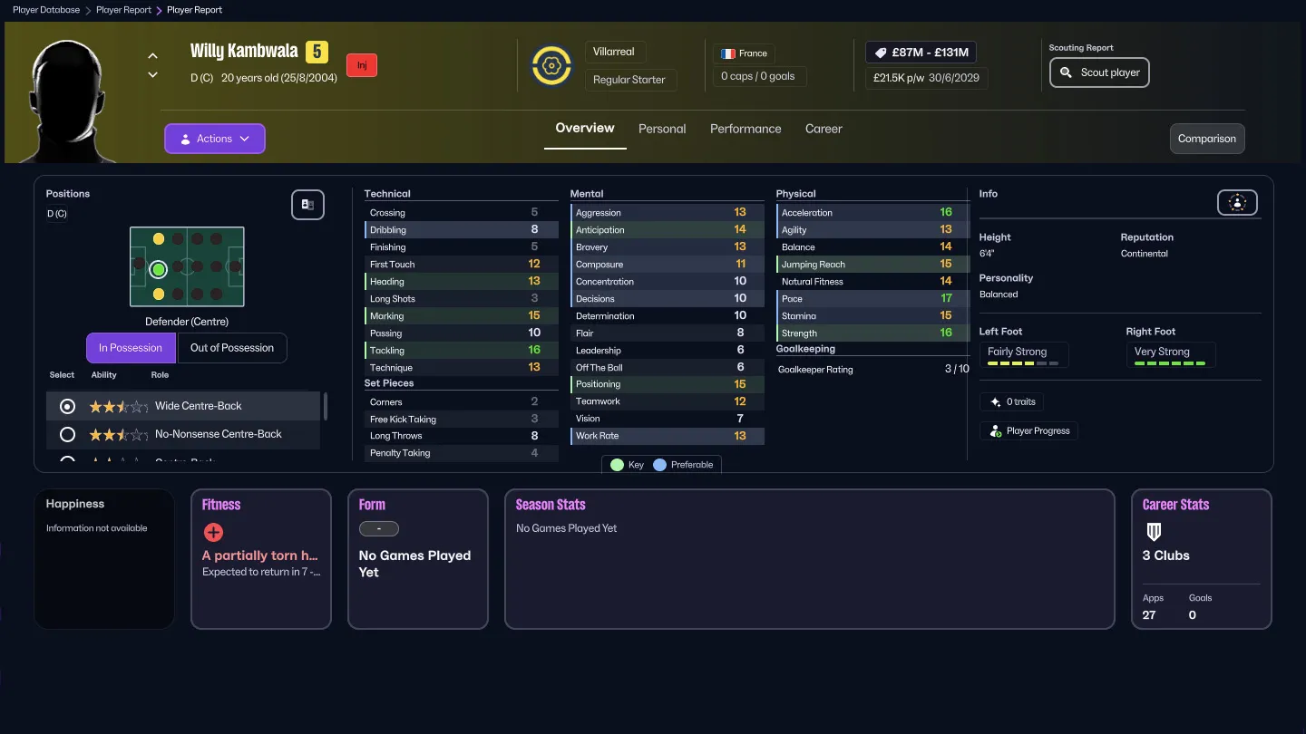 FM26: Вилли Камбвала