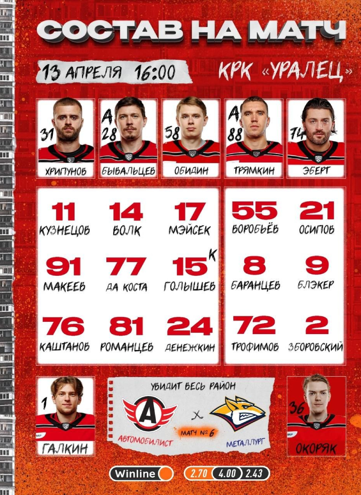 Состав «Автомобилиста»