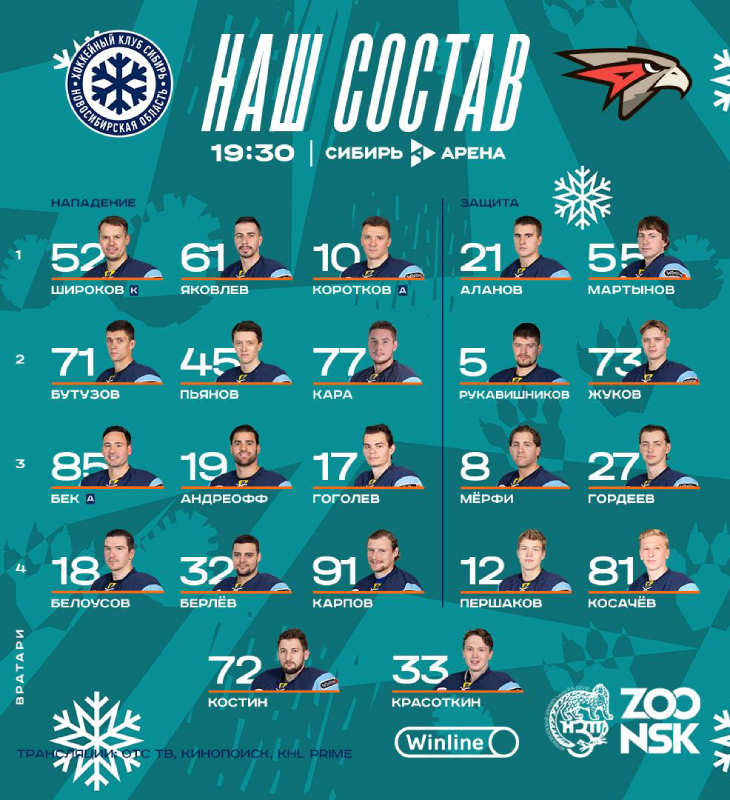 Состав «Сибири»