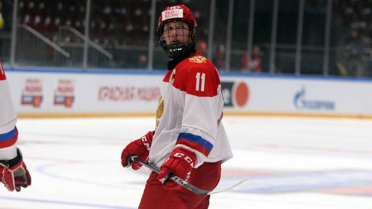 Иван Рябкин в составе юниорской сборной России