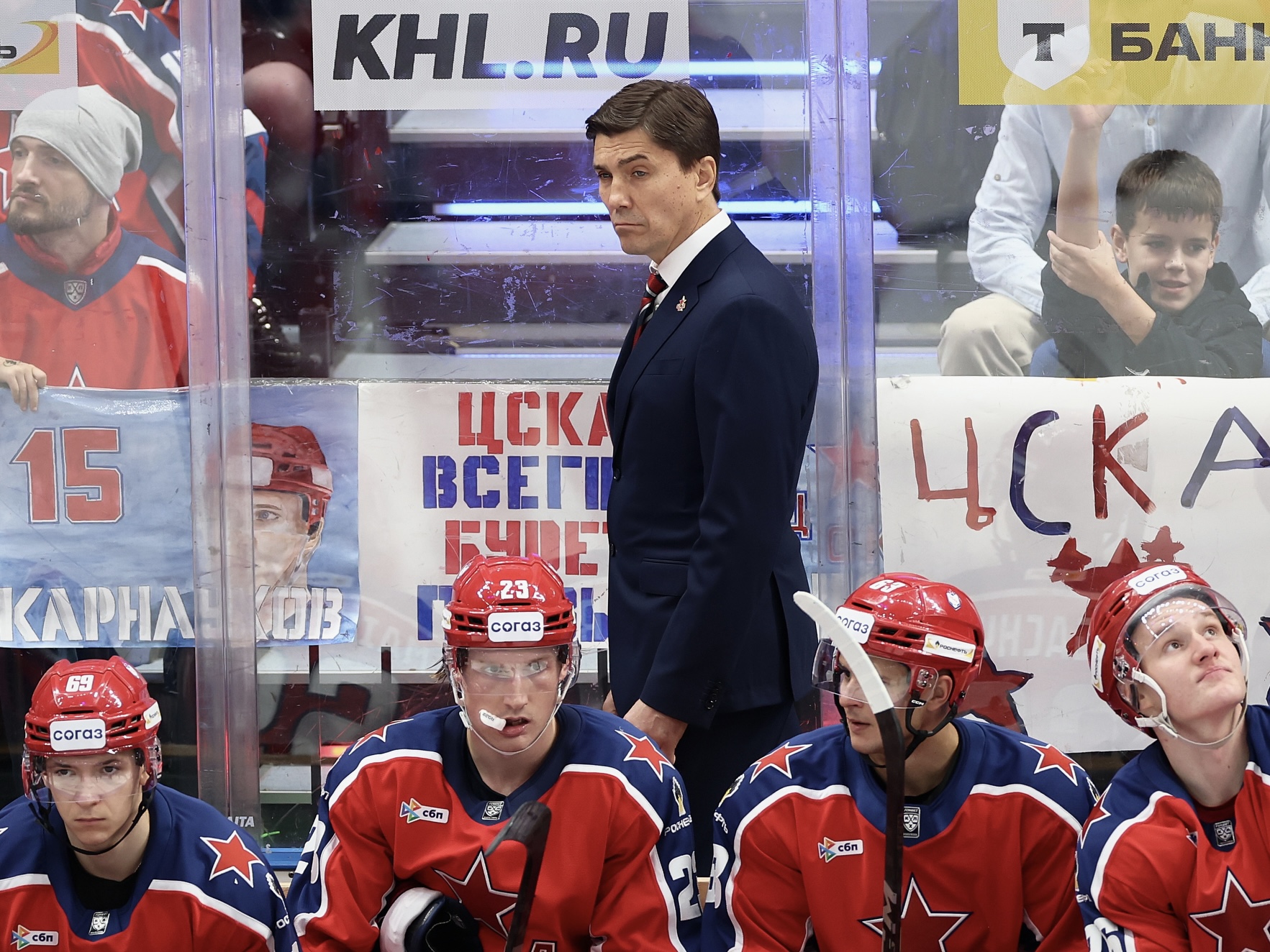 Игорь Никитин на скамейке ЦСКА 