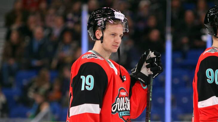 Нападающий «Металлурга» Владимир Ткачёв