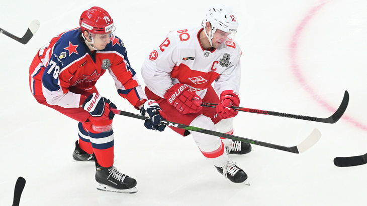 Фрагмент матча ЦСКА — «Спартак»