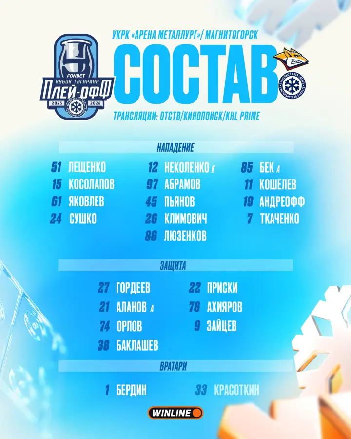 Стартовый состав «Сибирь»