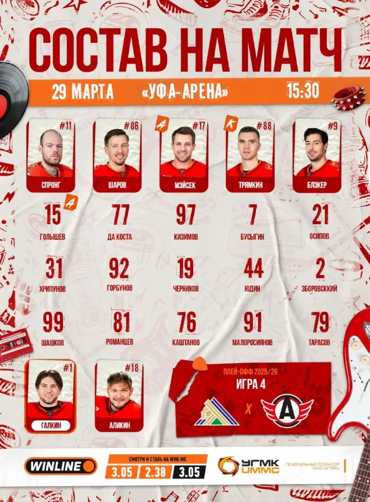 Стартовый состав «Автомобилист»