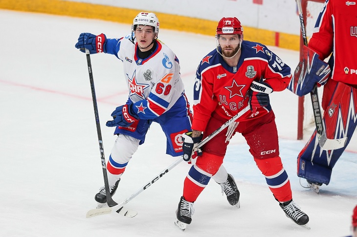 Джереми Рой (ЦСКА) и Никита Недопёкин (СКА)