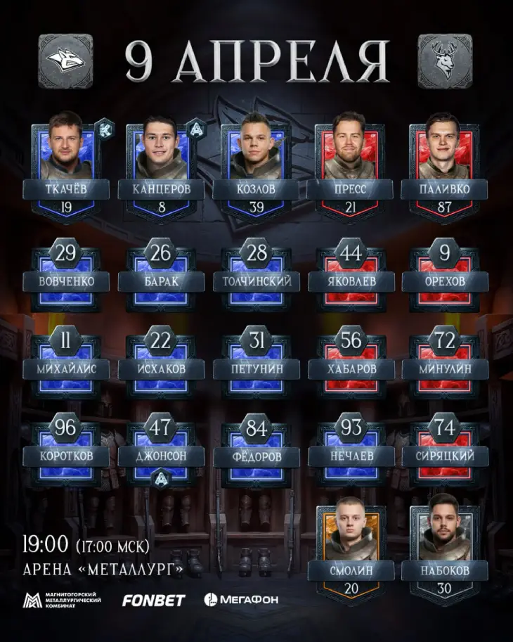 Стартовый состав «Металлурга»