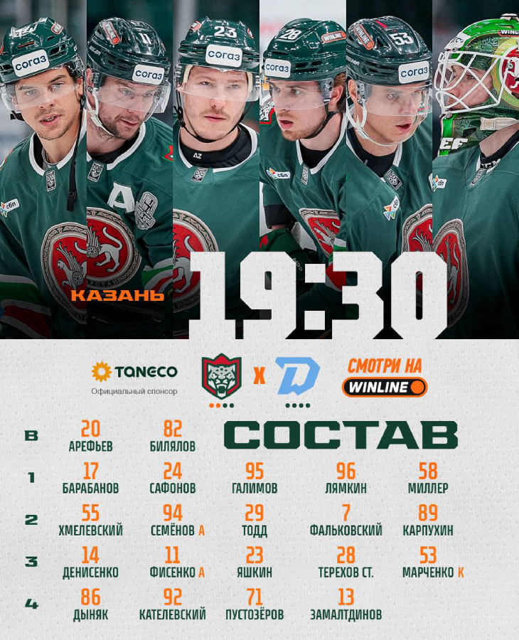 Состав «Ак Барса» 