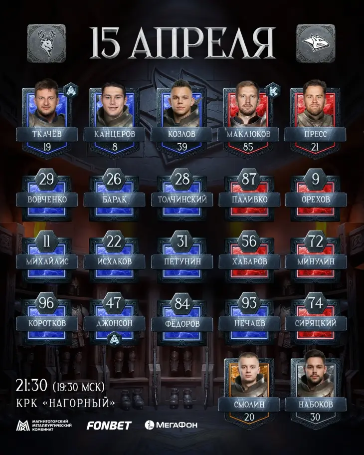 Стартовый состав «Металлурга»